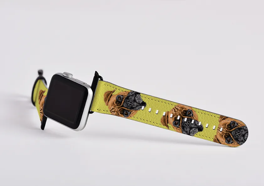 Boxer Bright Yellow Apple Watch Strap