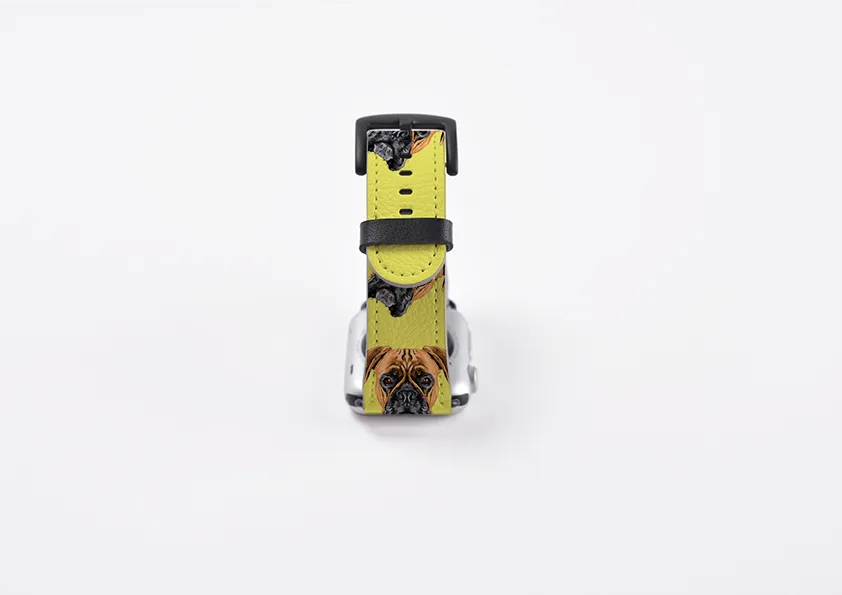 Boxer Bright Yellow Apple Watch Strap