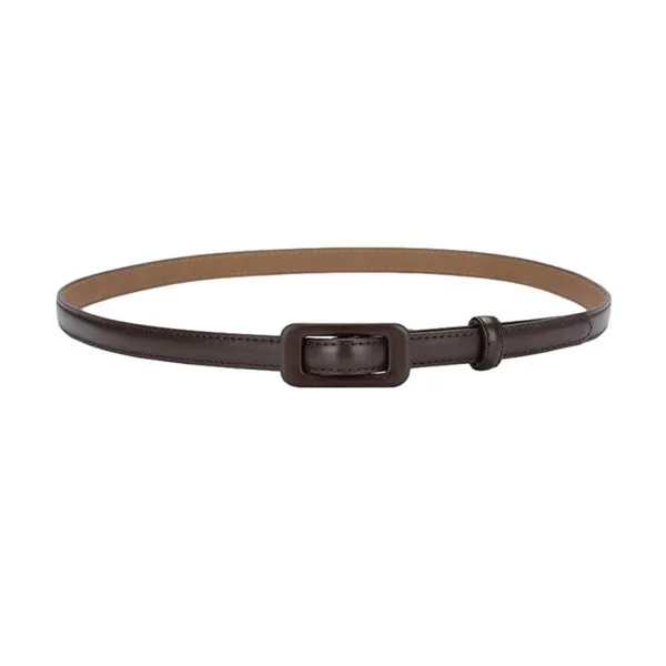 Brown Women Thin Waist Leather Belt 棕色女士細腰皮帶 KCBELT1117