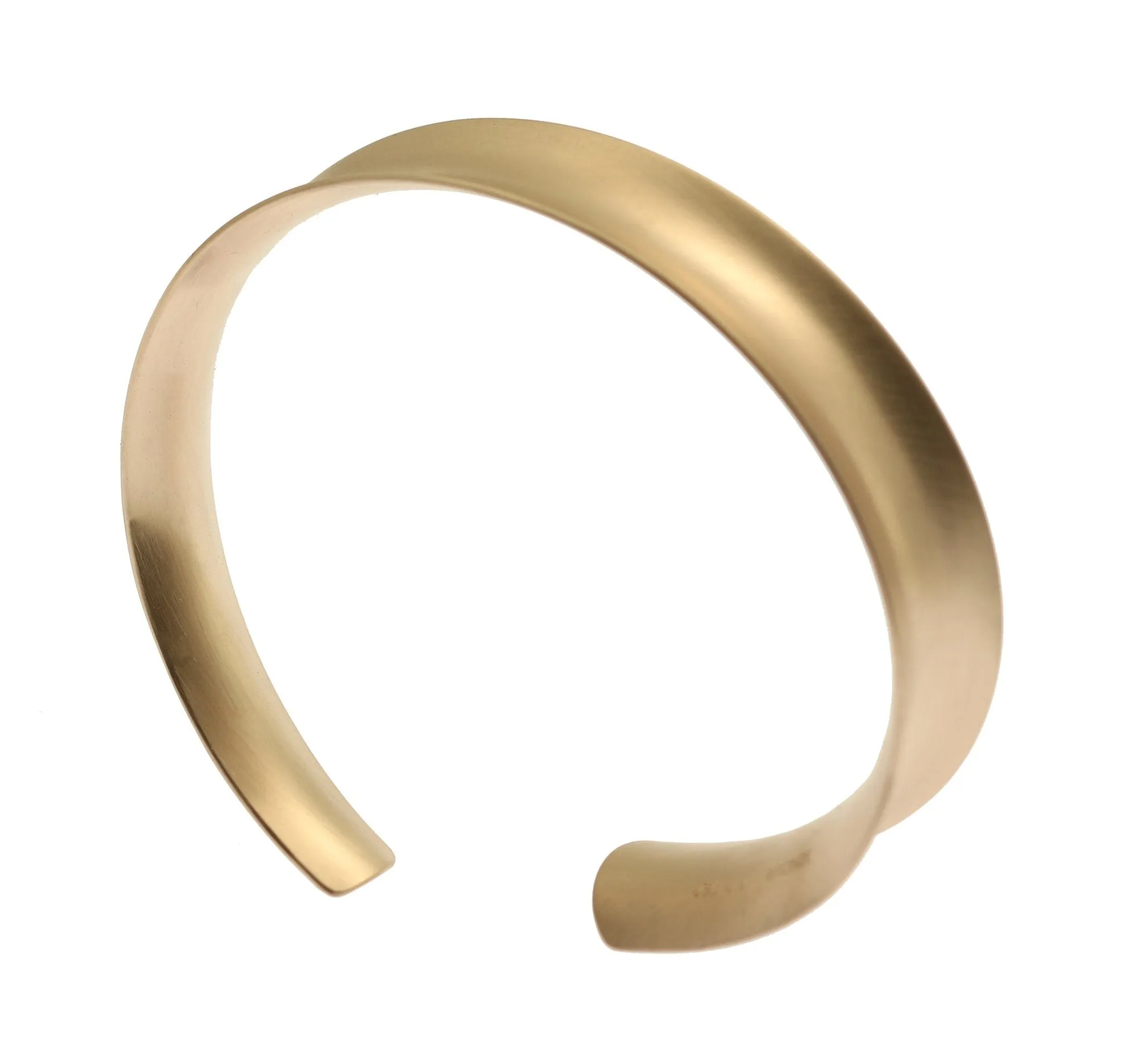 Brushed Bronze Anticlastic Bangle Bracelet