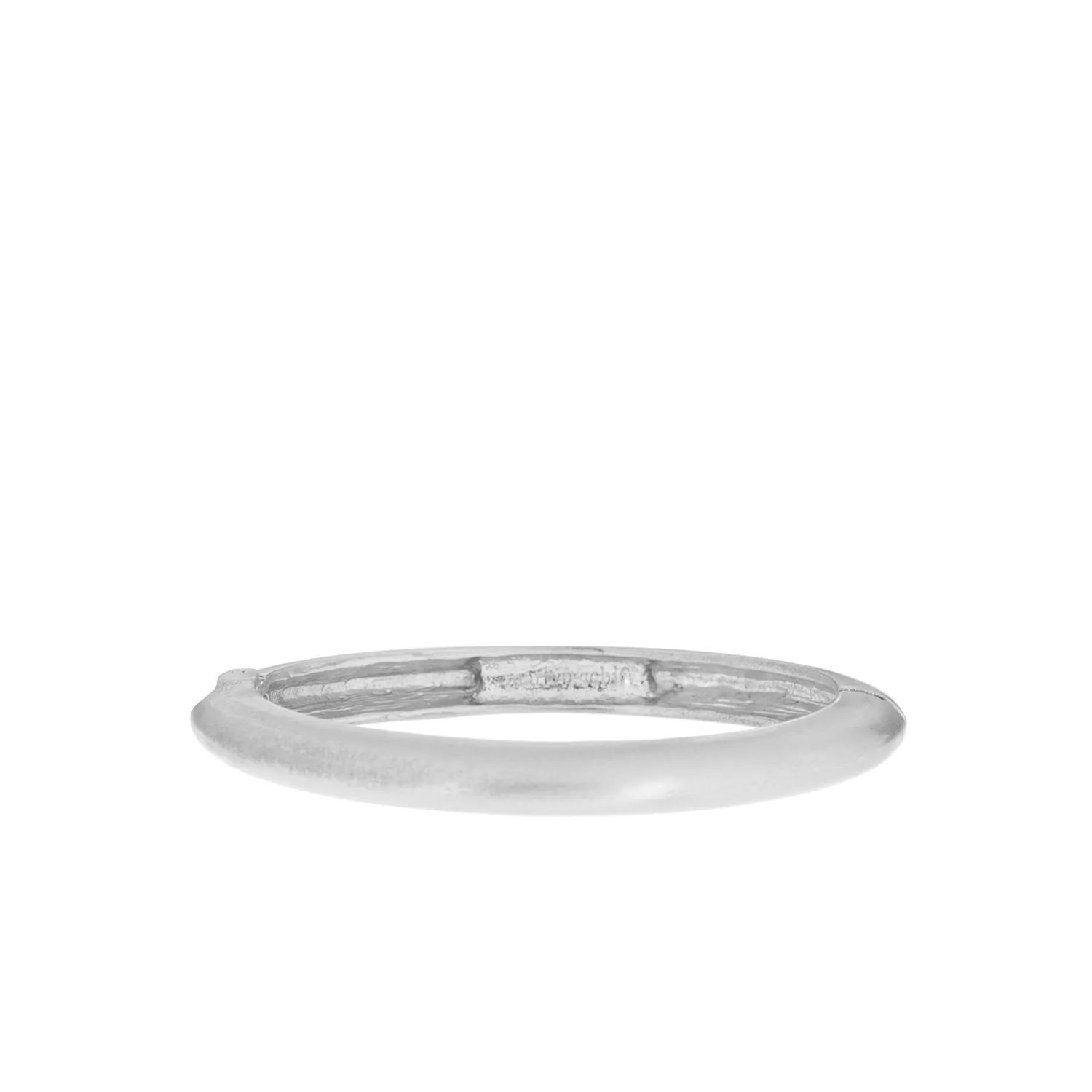 brushed metal dome bangle