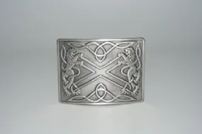 Buckle, Highland Saltire, Antique Finish