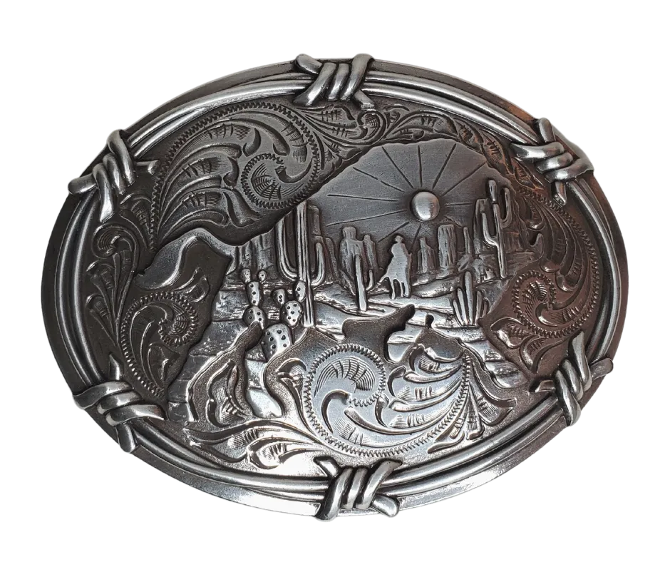 Buffalo Sunset Belt Buckle