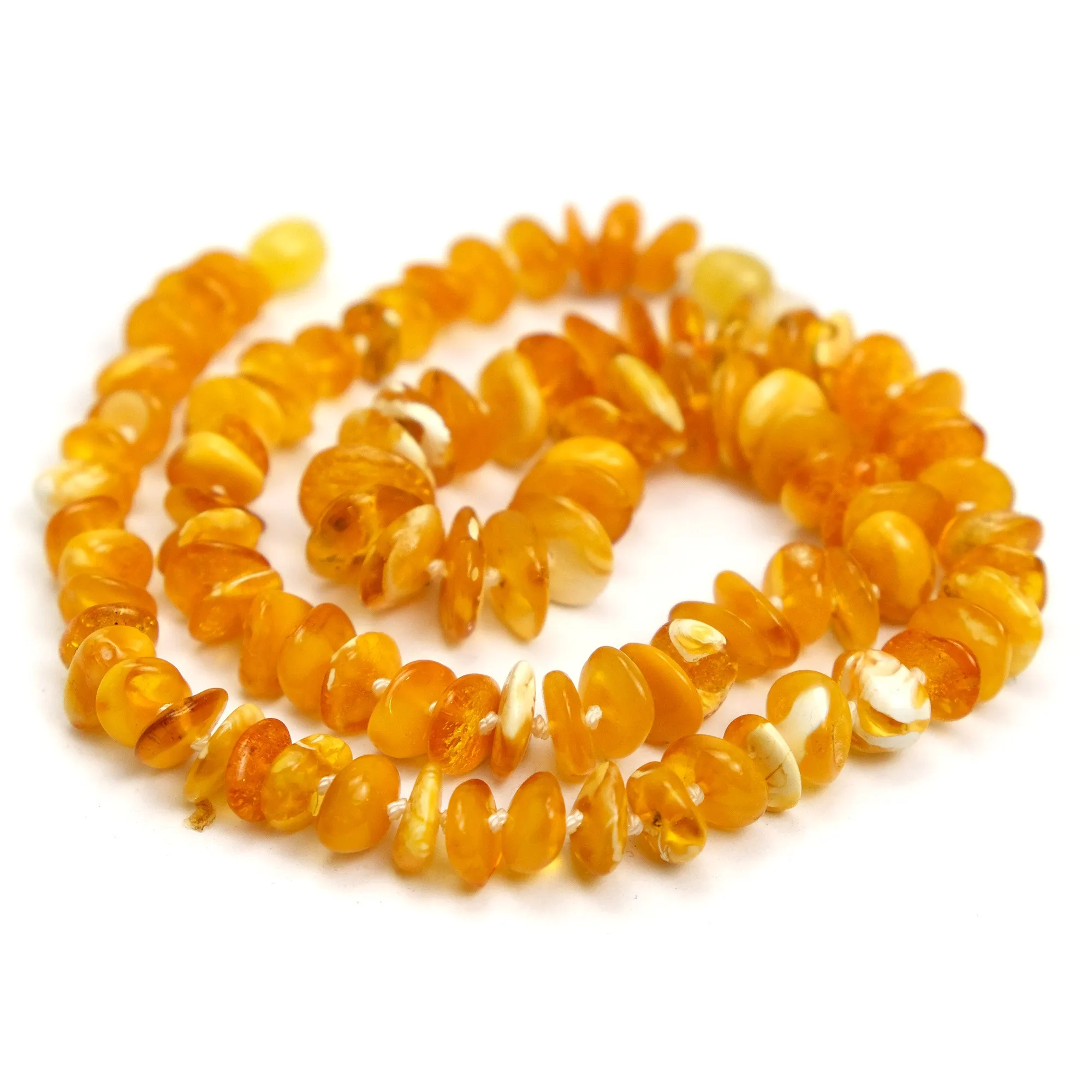 Butterscotch Amber Nugget Necklace #6