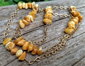 Butterscotch Baltic Amber Long Necklace