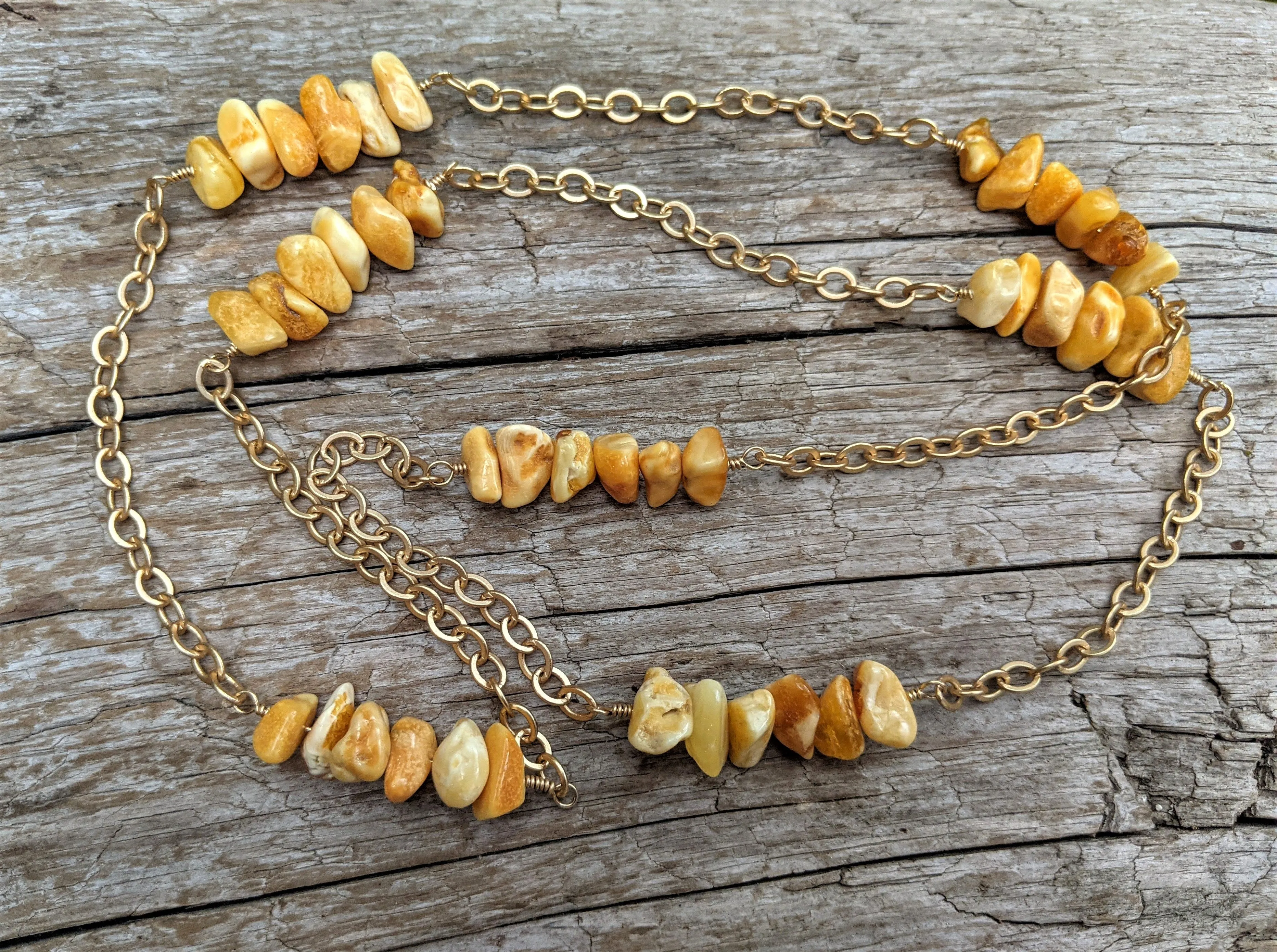 Butterscotch Baltic Amber Long Necklace