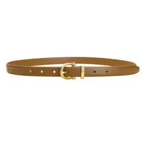 Caramel Women Genuine Leather Belt 焦糖色女士真皮皮带 KCBELT1021