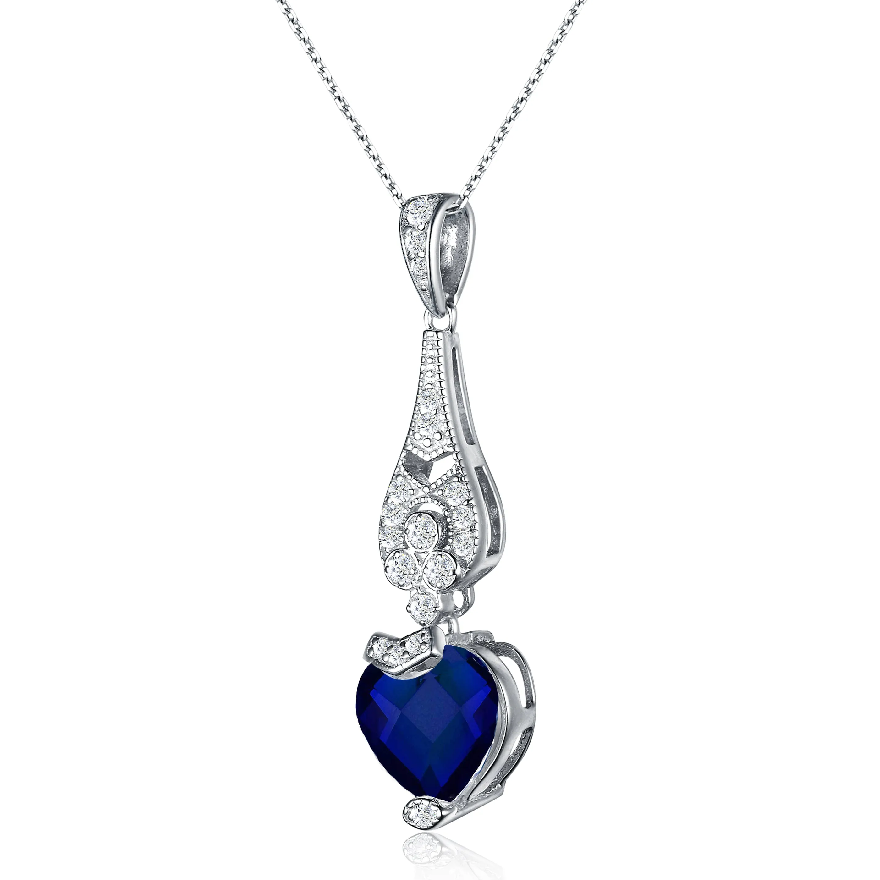 Caroline Heart Shaped Pendant Necklace