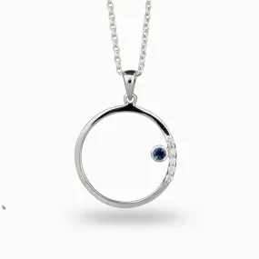 Cercle: Sapphire & Diamond Necklace