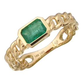 Chain Gemstone Ring