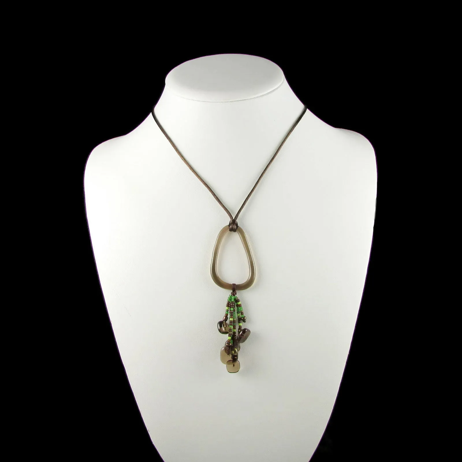 Chaquiras Glass Necklace - Green