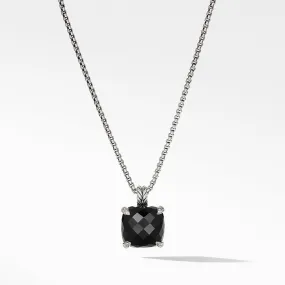 Chatelaine Pendant Necklace with Black Onyx and Diamonds