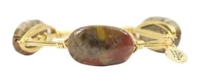 Cherry Creek Agate Bangle Bracelet