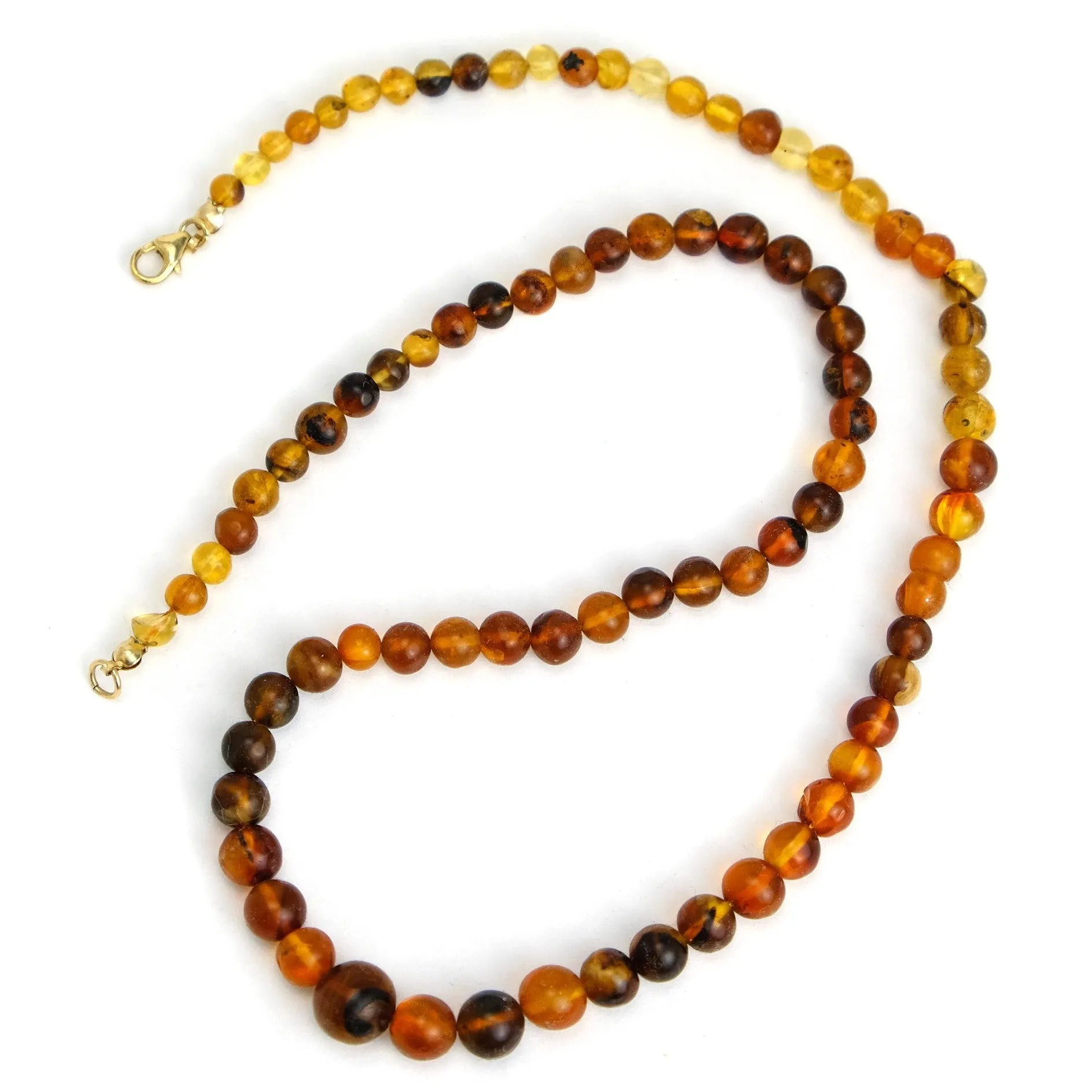 Chin State Root Amber Strand Necklace #3