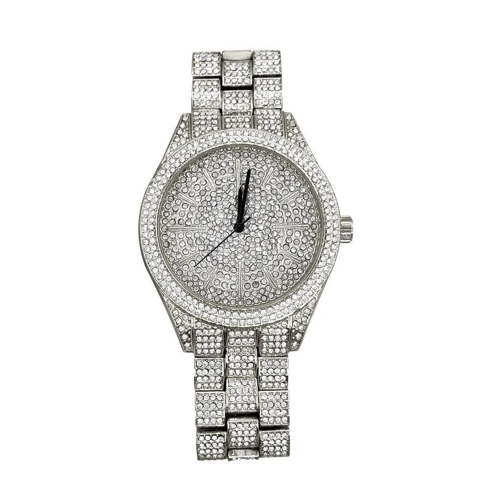 Classic Fully Iced Out Bling Hip Hop Watch