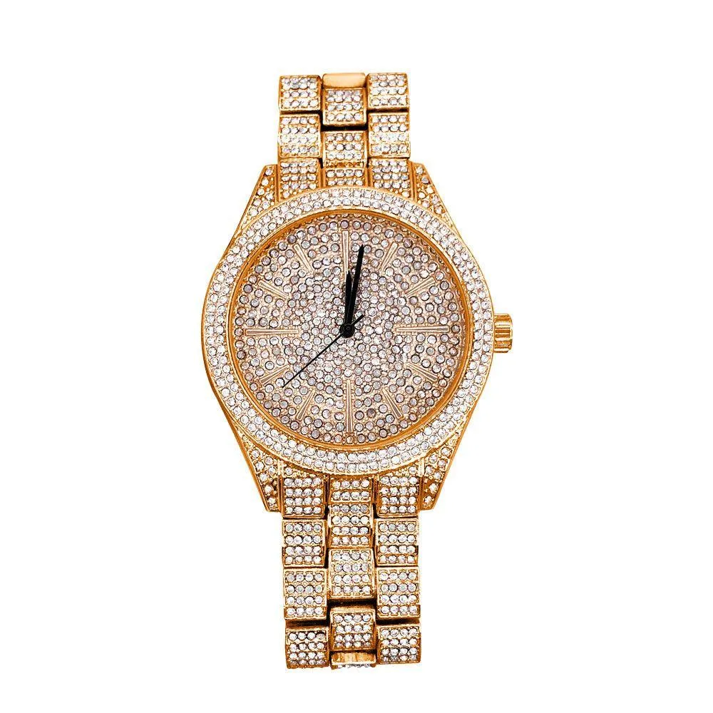 Classic Fully Iced Out Bling Hip Hop Watch