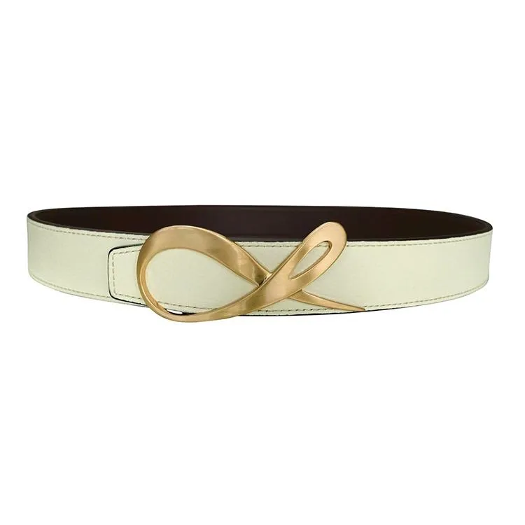 Classica Mascarpone Cacao Rose Gold Belt