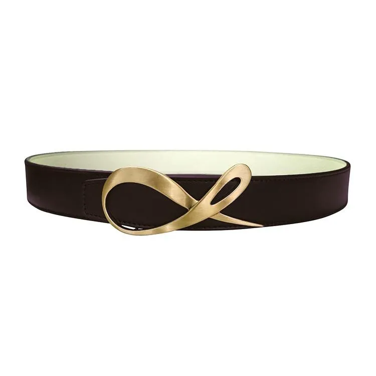 Classica Mascarpone Cacao Rose Gold Belt