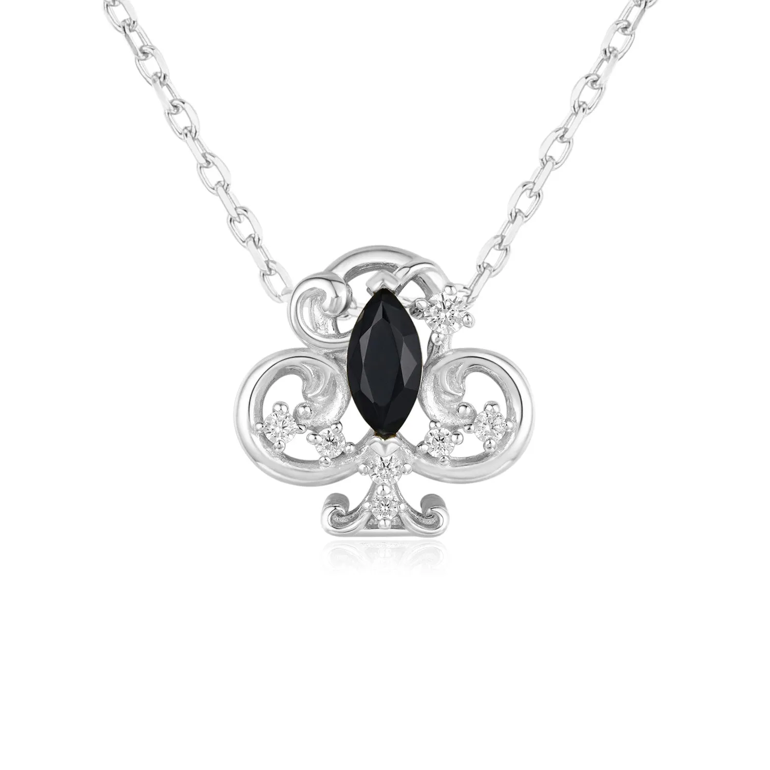 Clover Club Black Onyx Necklace