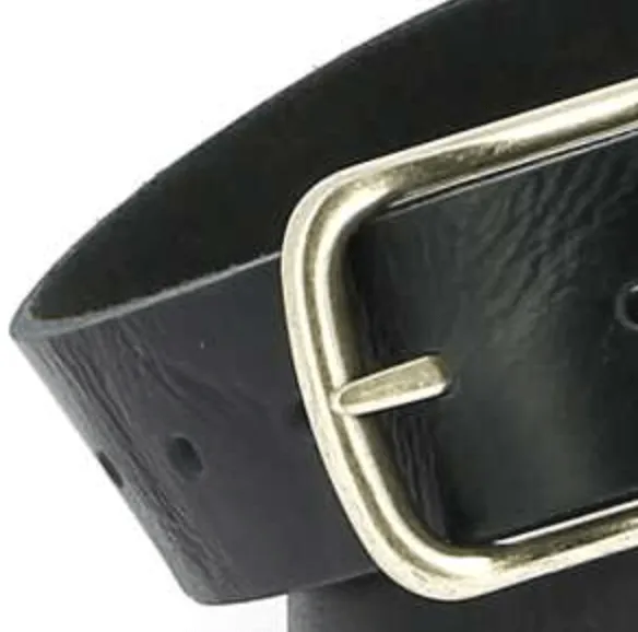 Colman Leather Belt Dark Blue