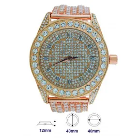 Crystal Band CZ Watch for Men - CB91359S-G