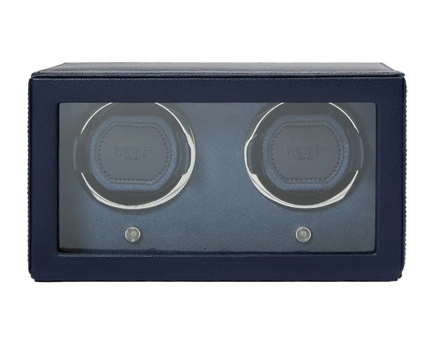 Cub Double Watch Winder With Cover (Blue)