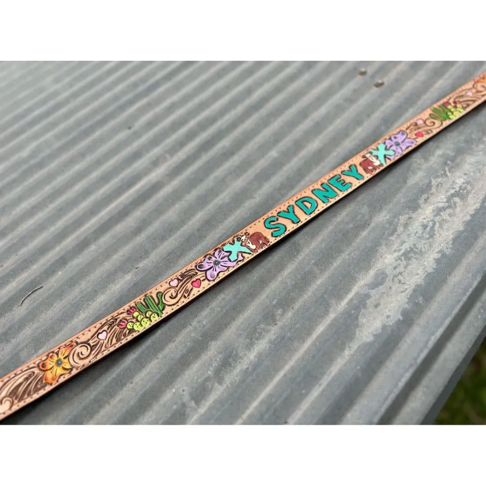 Custom Tooled Belt