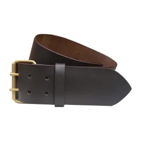 Dark Brown Leather Kilt Belt For Men