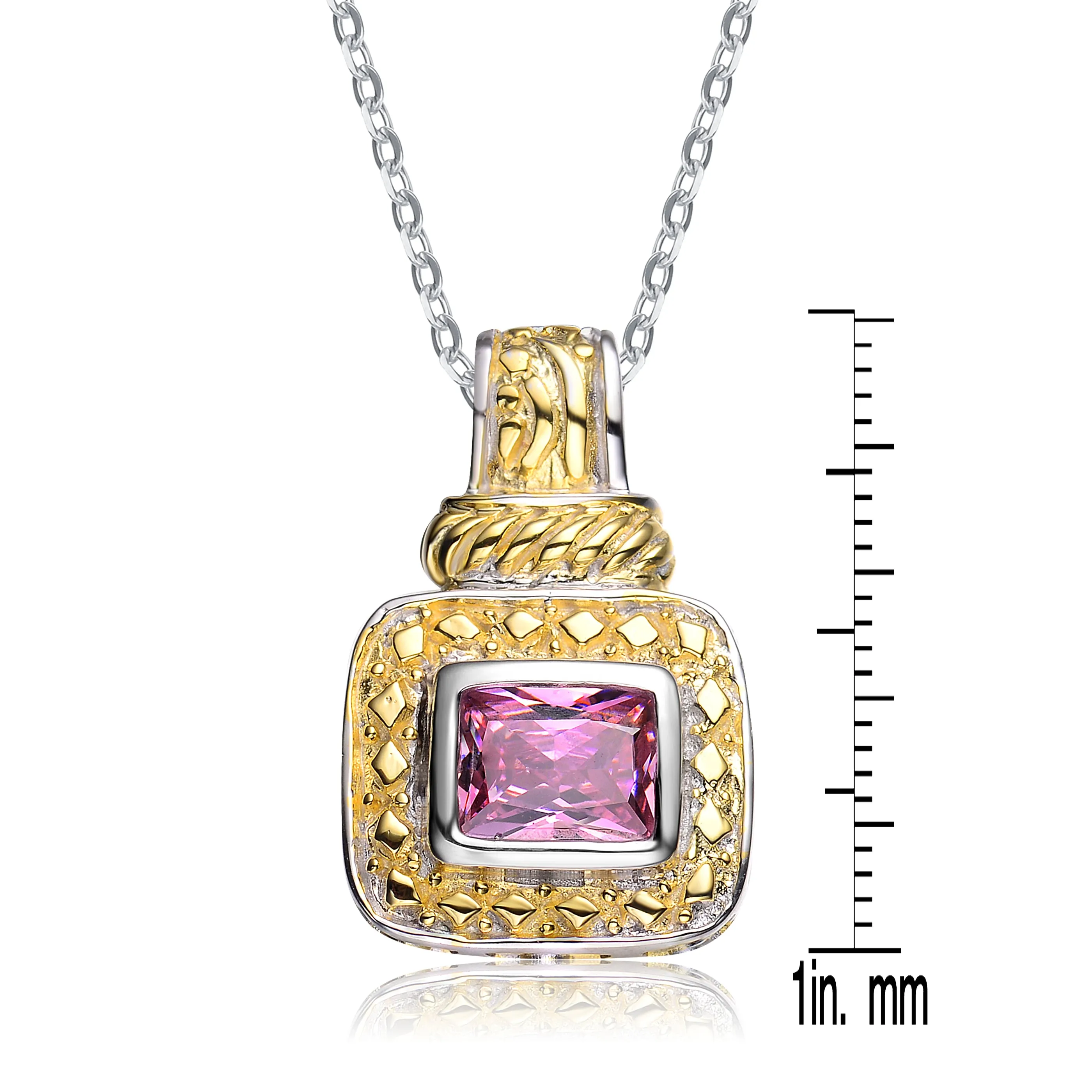 Déco Pink Core Gold Plated Pendant