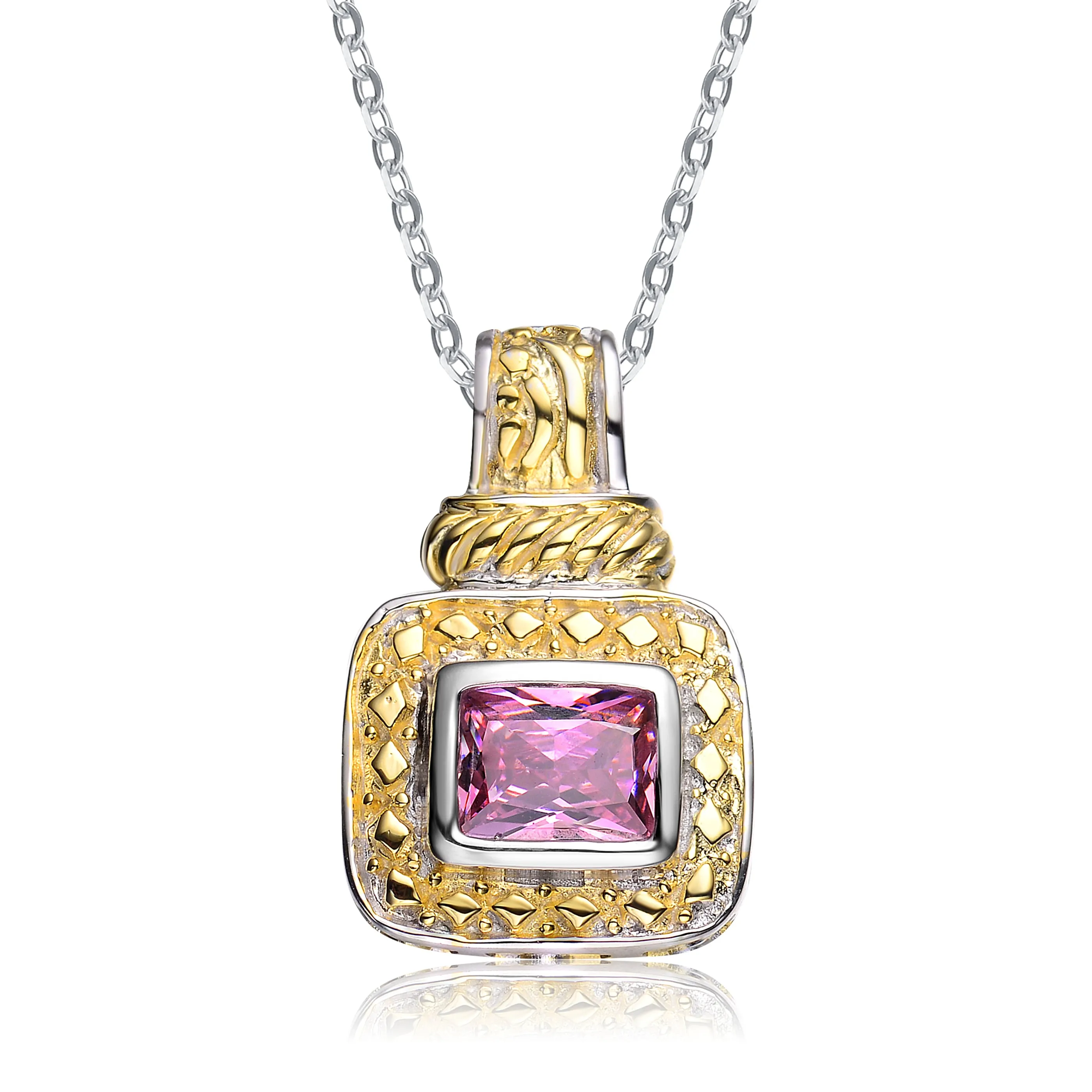 Déco Pink Core Gold Plated Pendant