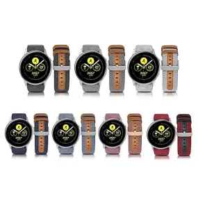 Denim & Leather Watch Straps Compatible with the Huawei Watch GT3 42mm