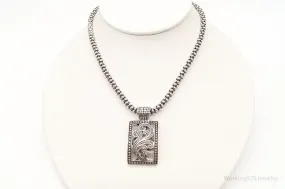 Designer Silpada Art Deco Sterling Silver Necklace