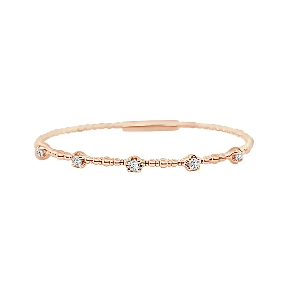 Diamond Dot Flexible Bangle