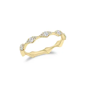 Diamond Marquis Clusters Stackable Ring