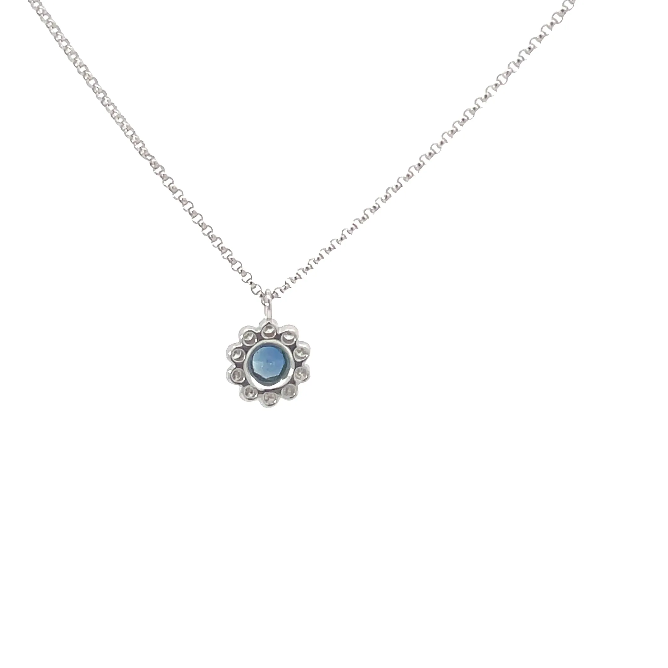 Diamond Sapphire Necklace