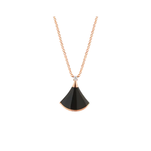 DREAM NECKLACE ONYX 1 DIAMOND