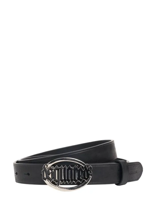 Dsquared2   20mm Gothic Dsquared2 leather belt 