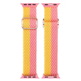 DUX DUCIS Apple Watch (45mm) elastic nylon watch strap - Pink / Yellow