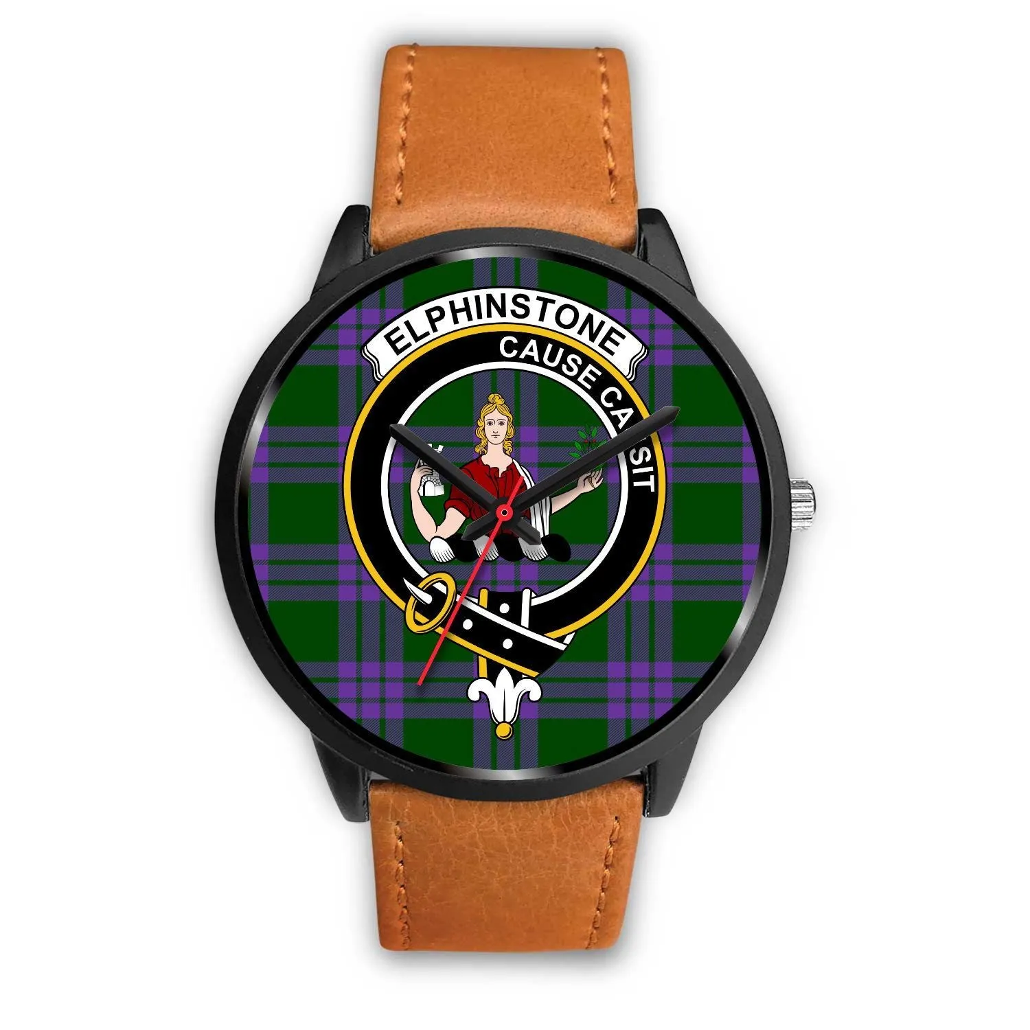 Elphinstone Clan Badge Tartan Black Watch