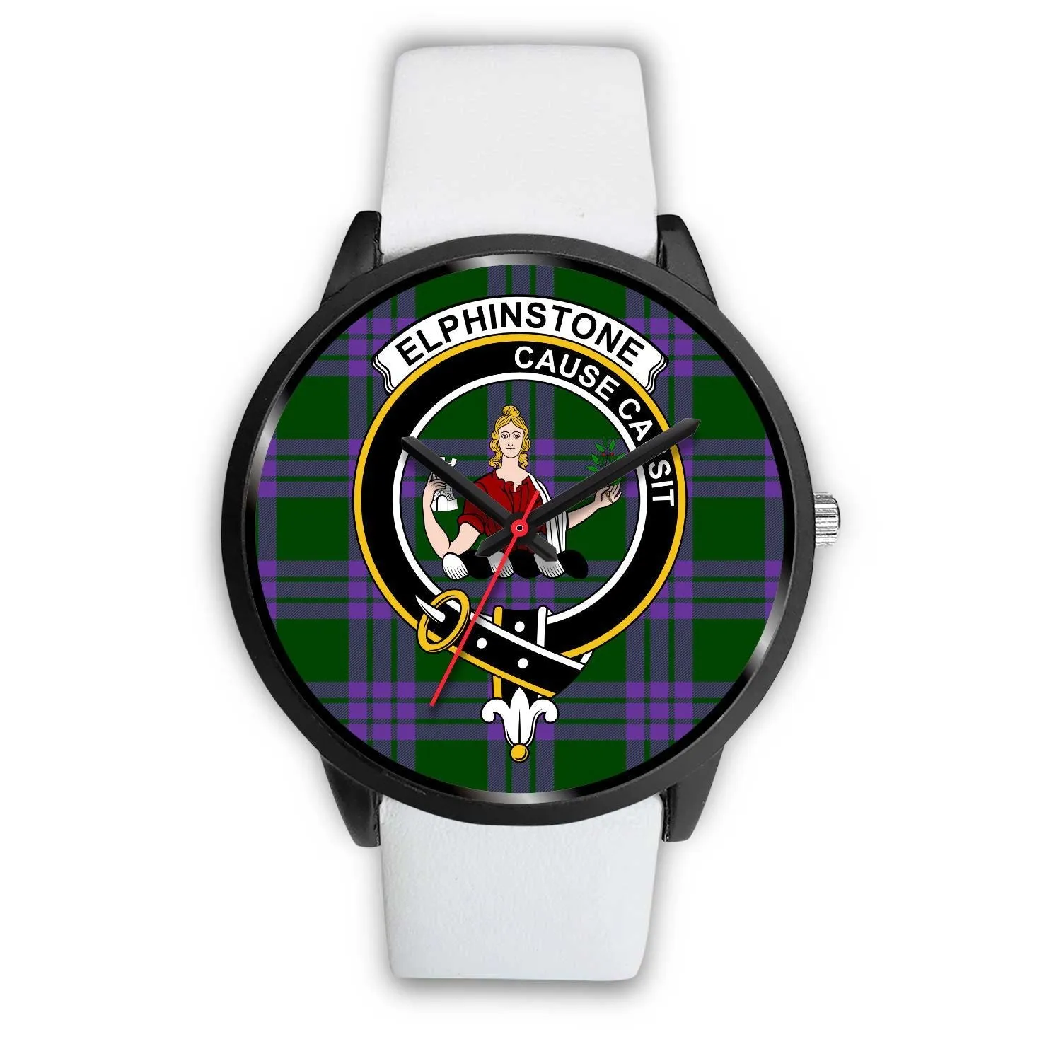 Elphinstone Clan Badge Tartan Black Watch