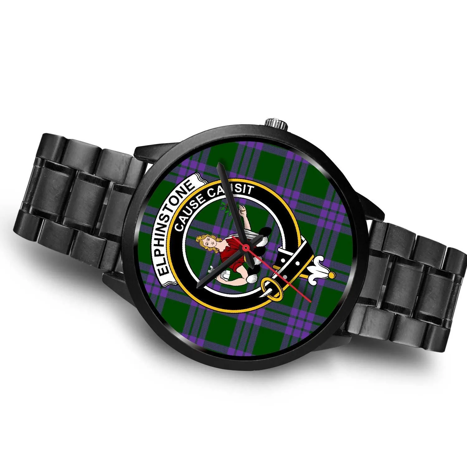 Elphinstone Clan Badge Tartan Black Watch