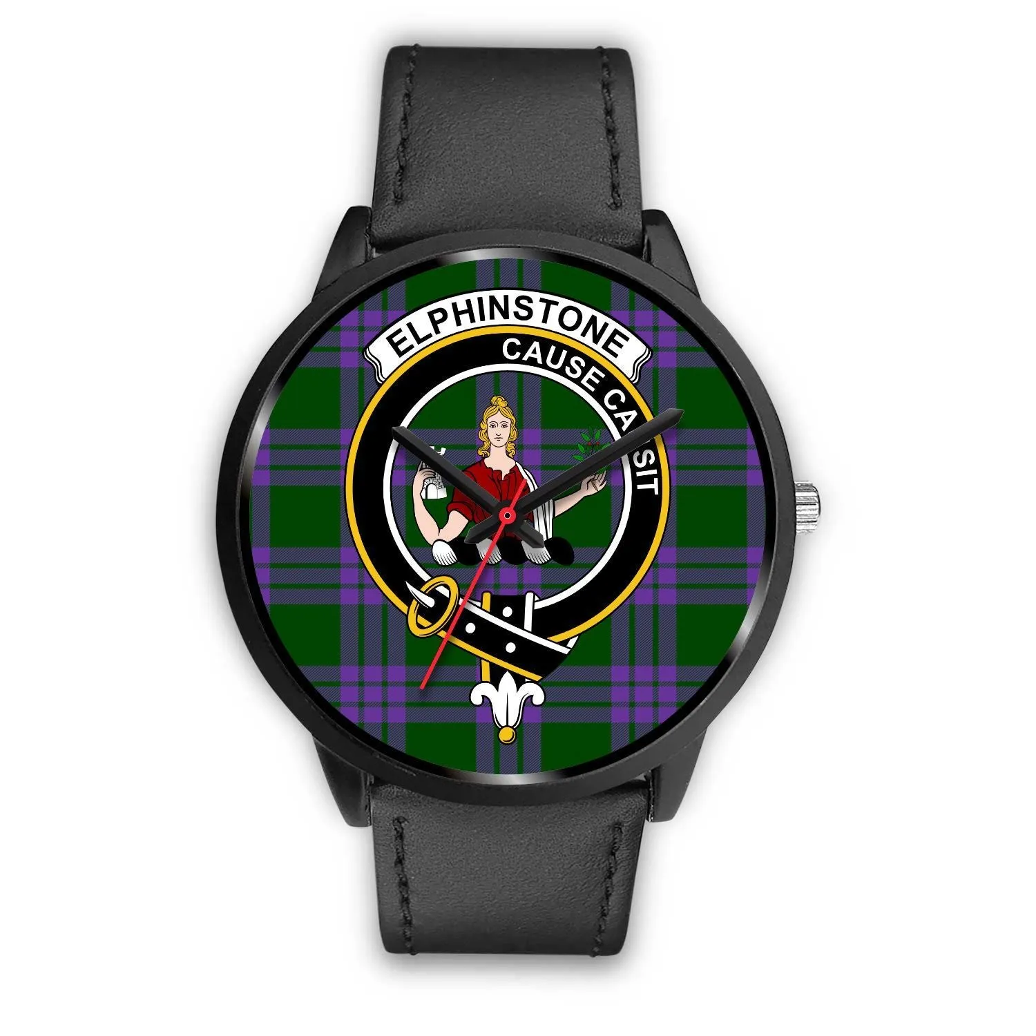 Elphinstone Clan Badge Tartan Black Watch