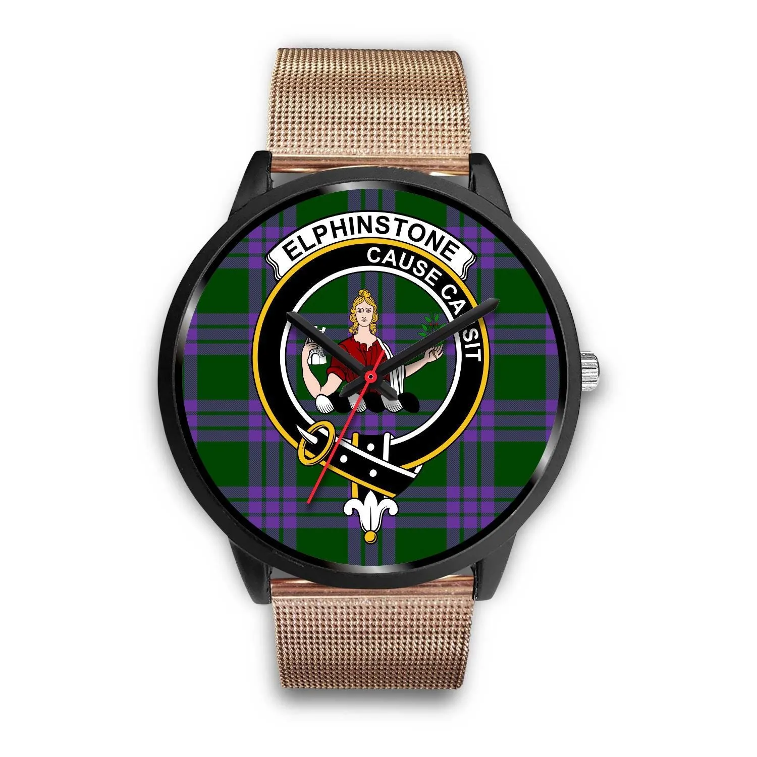 Elphinstone Clan Badge Tartan Black Watch