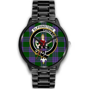 Elphinstone Clan Badge Tartan Black Watch