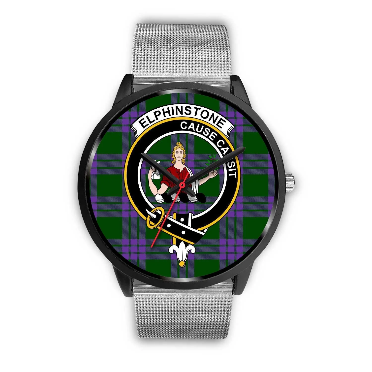 Elphinstone Clan Badge Tartan Black Watch