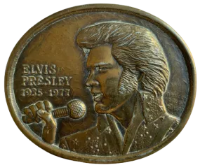 Elvis Presley First Edition 1935 1977 Belt Buckle