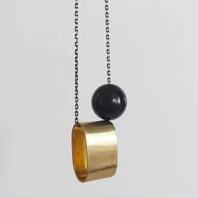 Equilibrium necklace by brass   bold