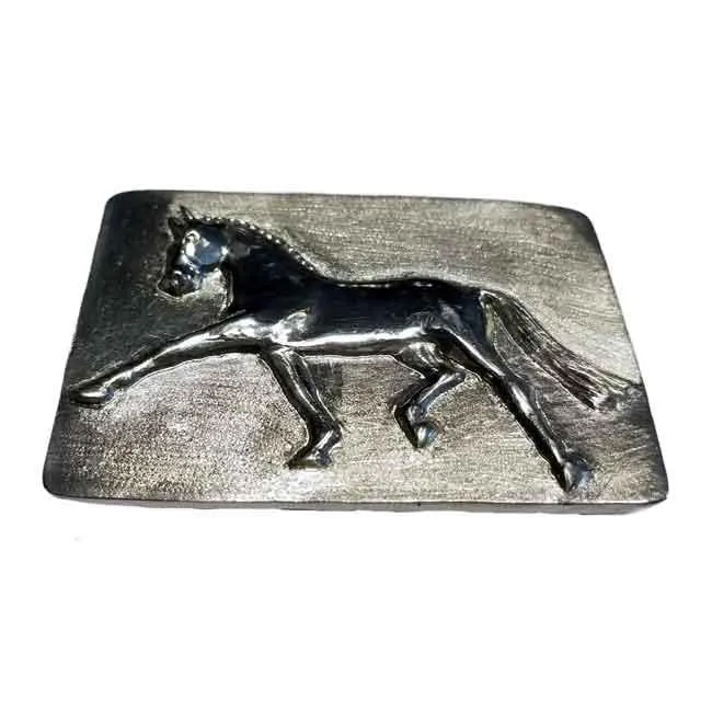 Extended Trot Dressage Belt Buckle Bronze