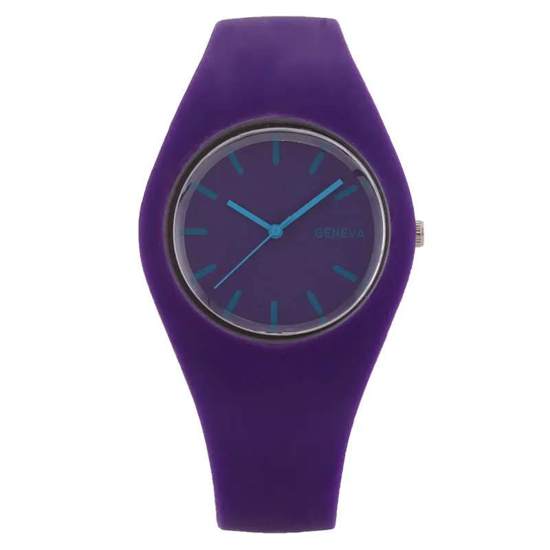 Fashion Fashion Candy Korean Quartz Watch Silicone Strap Women's Watch