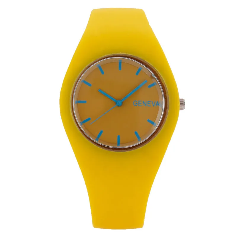 Fashion Fashion Candy Korean Quartz Watch Silicone Strap Women's Watch